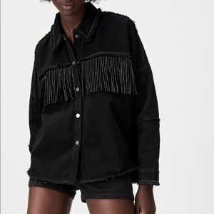 Black sparkly fringe jacket from ZARA